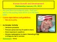 Human Growth and Development Wednesday January 23, 2013 PowerPoint PPT Presentation