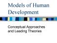 Models of Human Development PowerPoint PPT Presentation