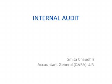 INTERNAL AUDIT