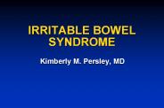 IRRITABLE BOWEL SYNDROME
