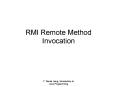 RMI Remote Method Invocation PowerPoint PPT Presentation