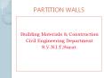 PARTITION WALLS PowerPoint PPT Presentation