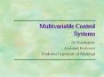 Multivariable Control Systems PowerPoint PPT Presentation