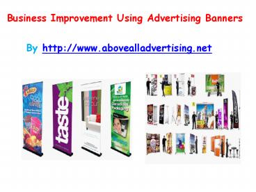 Advertising banners for business promotion