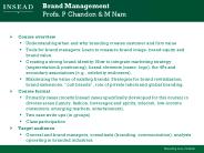 Brand Management Profs. P Chandon