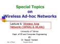 Special Topics on Wireless Ad-hoc Networks PowerPoint PPT Presentation