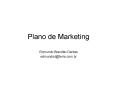 Plano de Marketing PowerPoint PPT Presentation