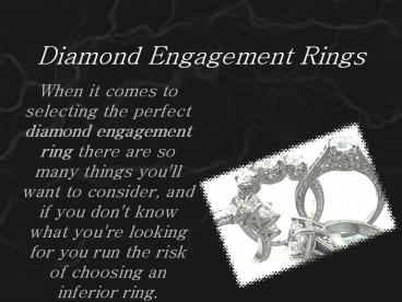 A new trends in diamond engagement rings