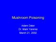 Mushroom Poisoning PowerPoint PPT Presentation