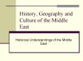 History, Geography and Culture of the Middle East PowerPoint PPT Presentation
