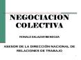 NEGOCIACION COLECTIVA RONALD SALAZAR MENDOZA asesor de la direcci PowerPoint PPT Presentation