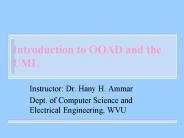 Introduction to OOAD and the UML