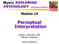 Myers EXPLORING PSYCHOLOGY  (6th Edition in Modules) PowerPoint PPT Presentation