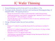 IC Wafer Thinning