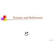 Pointers and References