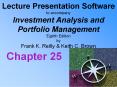 Lecture Presentation Software to accompany Investment Analysis and Portfolio Management Eighth Edition by Frank K. Reilly PowerPoint PPT Presentation