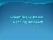 Scientifically-Based Reading Research
