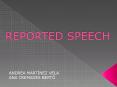 REPORTED SPEECH PowerPoint PPT Presentation