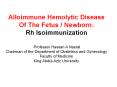 Alloimmune Hemolytic Disease Of The Fetus / Newborn: PowerPoint PPT Presentation