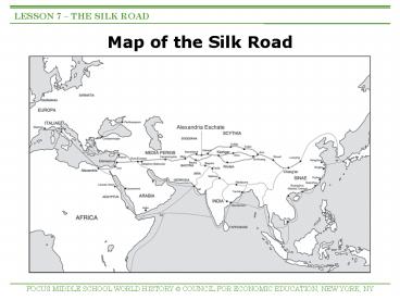 Map of the Silk Road