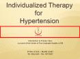 INDIVIDUALISED THERAPY FOR HYPERTENSION PowerPoint PPT Presentation
