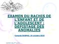 EXAMEN DU RACHIS DE L PowerPoint PPT Presentation