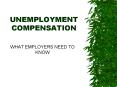 UNEMPLOYMENT COMPENSATION PowerPoint PPT Presentation