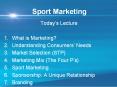 Sport Marketing PowerPoint PPT Presentation