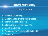 Sport Marketing