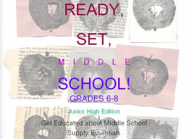 Back to school. Junior High