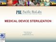 MEDICAL DEVICE STERILIZATION PowerPoint PPT Presentation