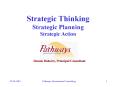 Strategic Thinking Strategic Planning Strategic Action PowerPoint PPT Presentation
