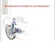 Suspension system in automobiles