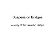 Suspension Bridges