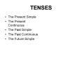 TENSES PowerPoint PPT Presentation