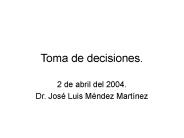 Toma de decisiones.