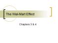 The Wal-Mart Effect PowerPoint PPT Presentation