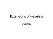 Extensions of wavelets