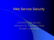 Web Service Security