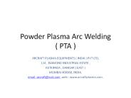 Powder Plasma Arc Welding     ( PTA )