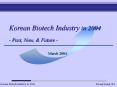 Korean Biotech Industry in 2004 PowerPoint PPT Presentation