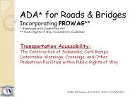 Transportation Accessibility:
