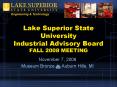Lake Superior State University Industrial Advisory Board FALL 2008 MEETING PowerPoint PPT Presentation