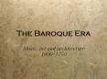 The Baroque Era PowerPoint PPT Presentation
