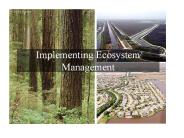 Implementing Ecosystem Management