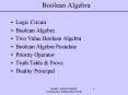 Boolean Algebra PowerPoint PPT Presentation