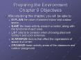 Preparing the Environment Chapter 9 Objectives PowerPoint PPT Presentation