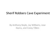 Sherif Robbers Cave Experiment