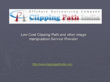 Clipping Path and Other Photo Treatment Services