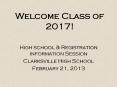Welcome Class of 2017! PowerPoint PPT Presentation